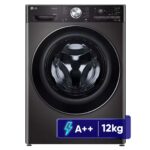 ماشین لباسشویی اتوماتیک ۱۲ کیلویی ال جی مدل F4V9BDP2EE با خشک‌کن ۱۰۰٪ مشکی